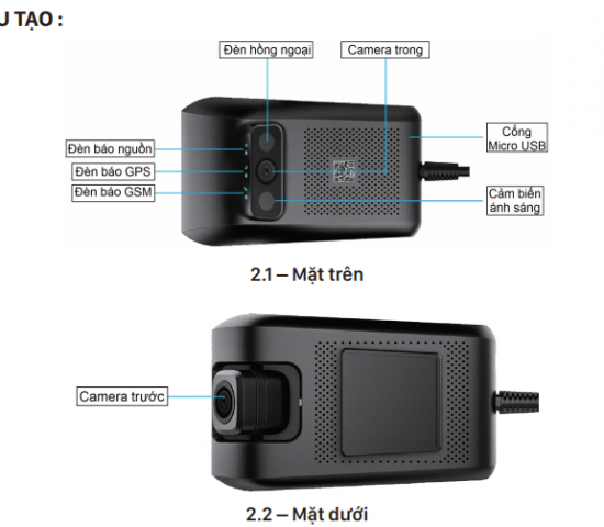 Camera giám sát hành trình trực tuyến Vietmap VM200